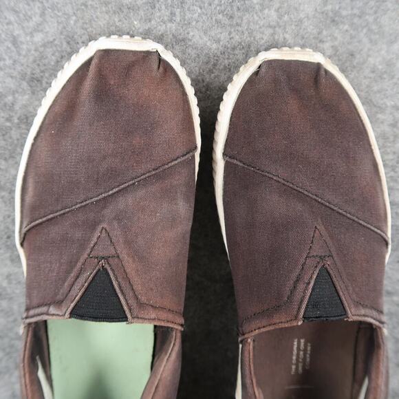 Toms Shoes Womens 7 Slip On Sneakers Platfrom Alpargatas Canvas Casual Trainers - Picture 8 of 12